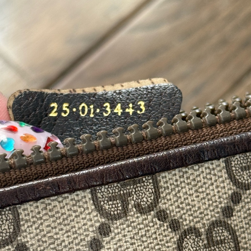 1970s Authentic Gucci Canvas Brown Monogram Shoulder Bag - Picture 11 of 16